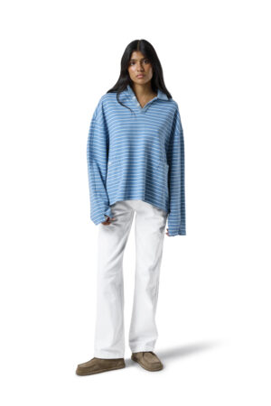 Kadın Polo Yakalı Sweatshirt
